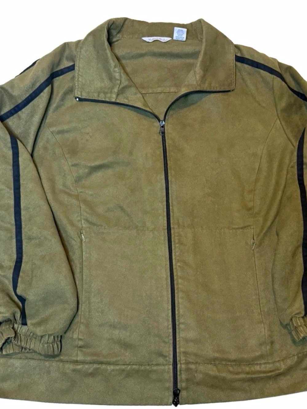 Madison Studio Olive Green Zip-Front Women's Jacket